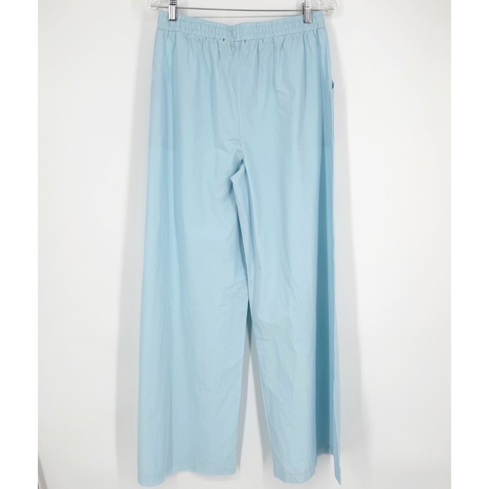 NWOT Stark X Wide Leg Pants Light Blue Cotton Stretch Drawstring Made in USA M - Picture 6 of 15